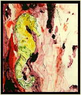 Yellow Sea Horse 1 ghost by Roger Bacharach