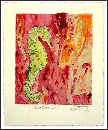 Yellow Sea Horse 2 (ghost) by Roger Bacharach