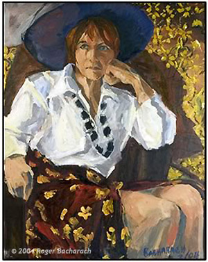 Trudy in Purple Hat by Roger Bacharach