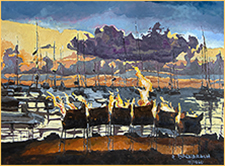 Grillz Ah Blaze at Da Reef by Roger Bacharach copyright 2020