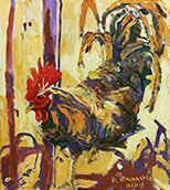 Marshall in the Purple Corn Stalks by Roger Bacharach