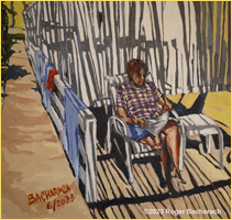 Red Towel by Roger Bacharach copyright 2023