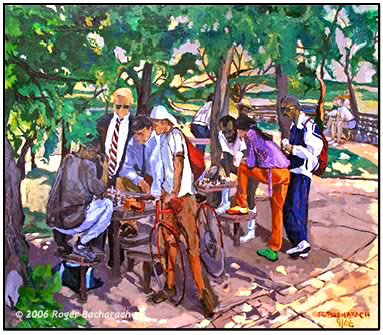 Grillz Ah Blaze at Da Reef by Roger Bacharach copyright 2020