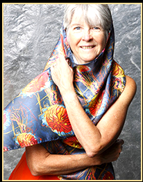 Japanese Sea Nettle Silk Scarf by Roger Bacharach