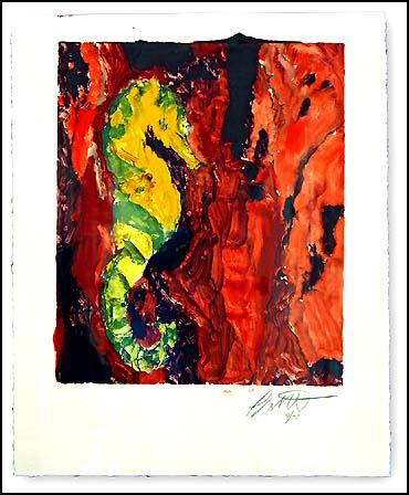 Yellow Sea Horse 1 by Roger Bacharach